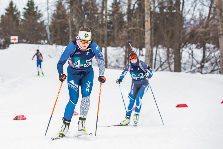 Nordic biathlon race