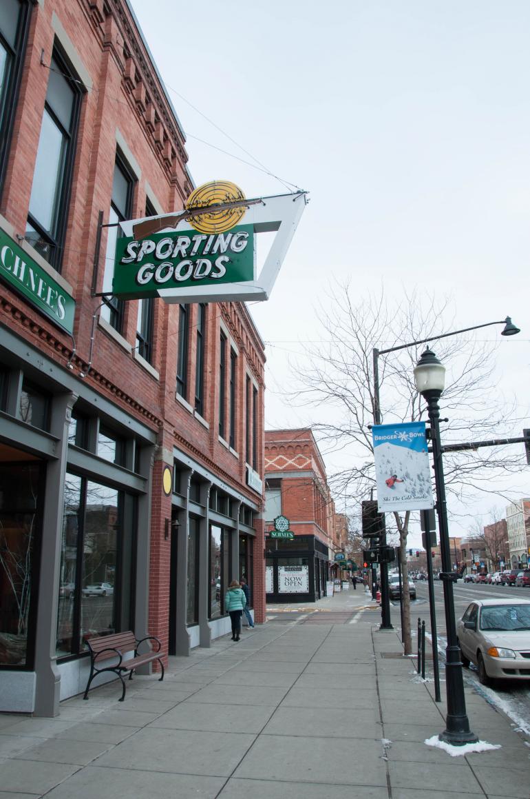 Sporting goods downtown schees