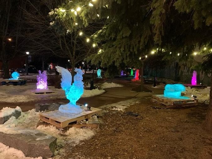 Sweet Pea Ice Festival Outside Bozeman