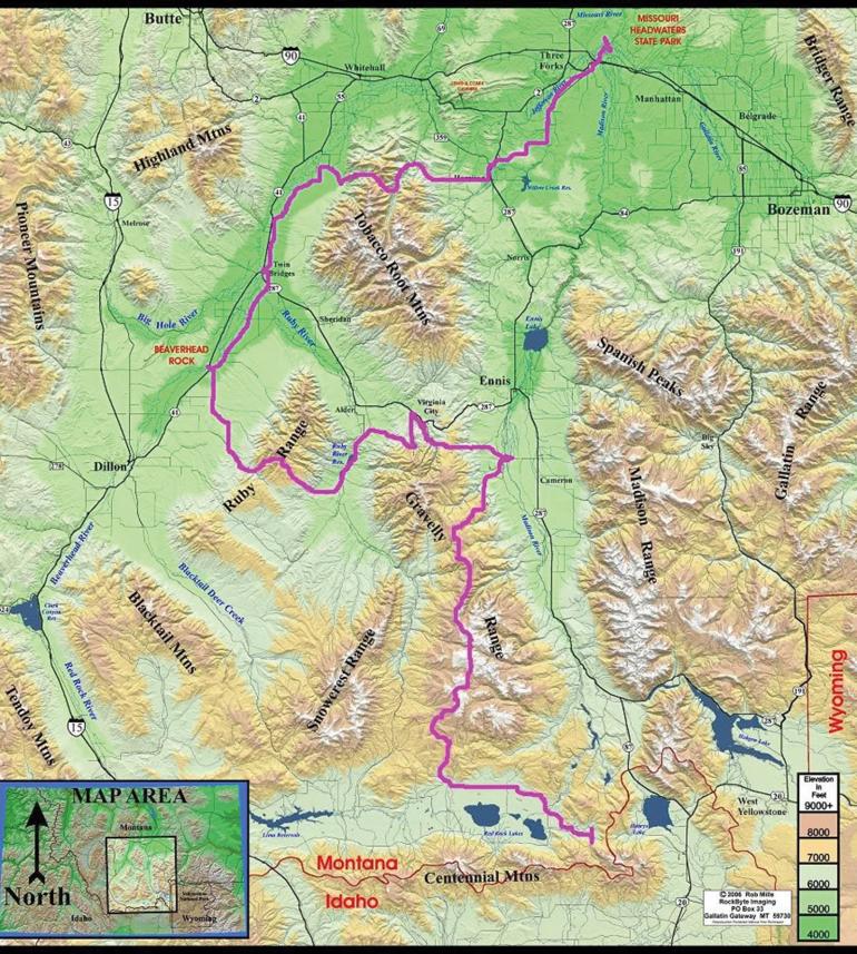 Headwaters map