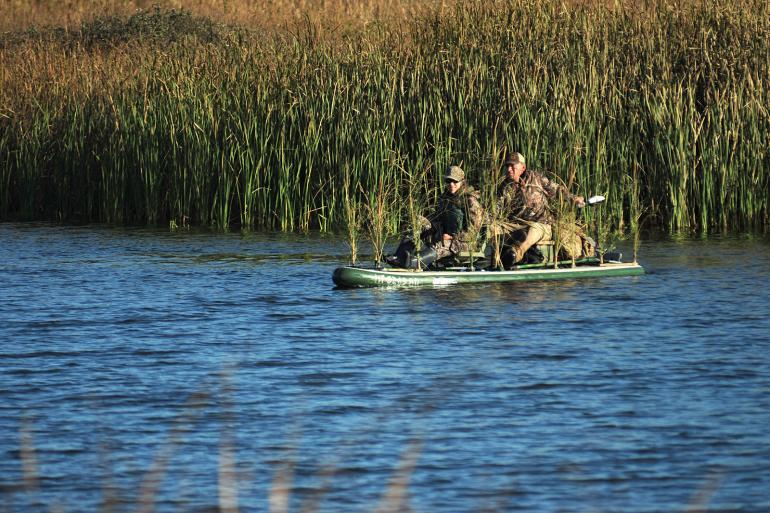 paddleboard duck hunt