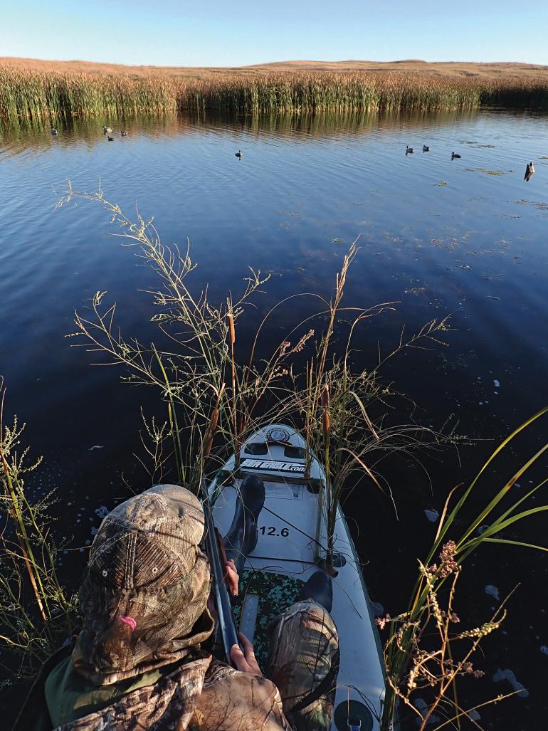 Paddleboard SUP duck hunt