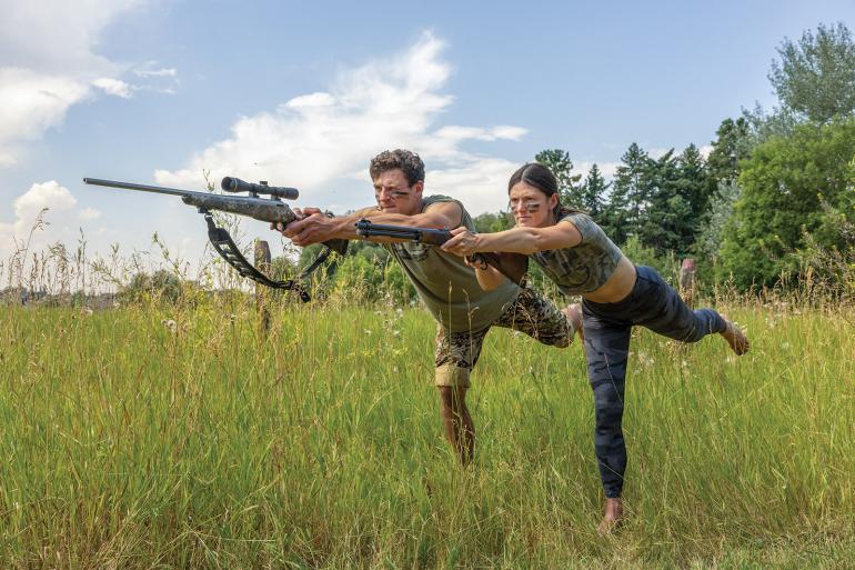 Guns and Poses yoga hunting