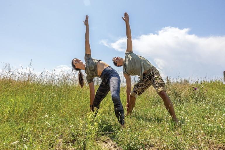 Guns and Poses yoga hunting