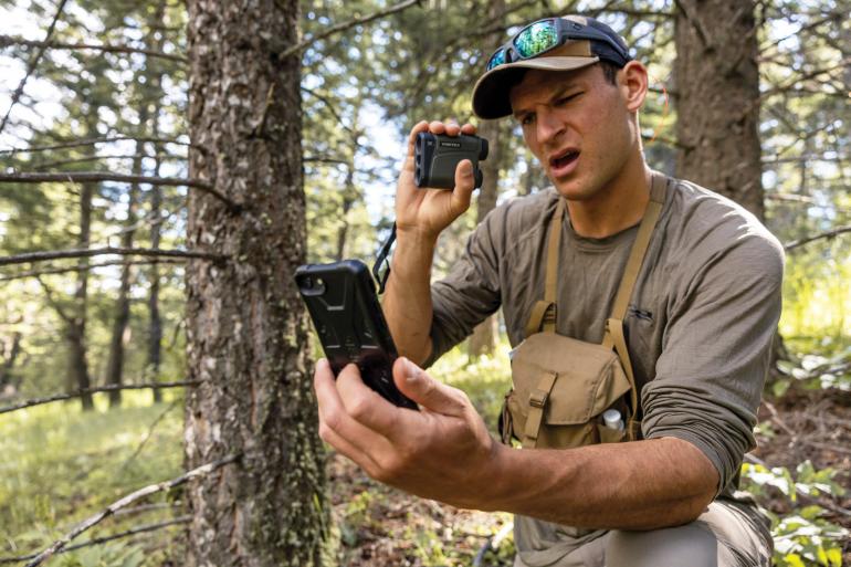 Hunting technology man on phone