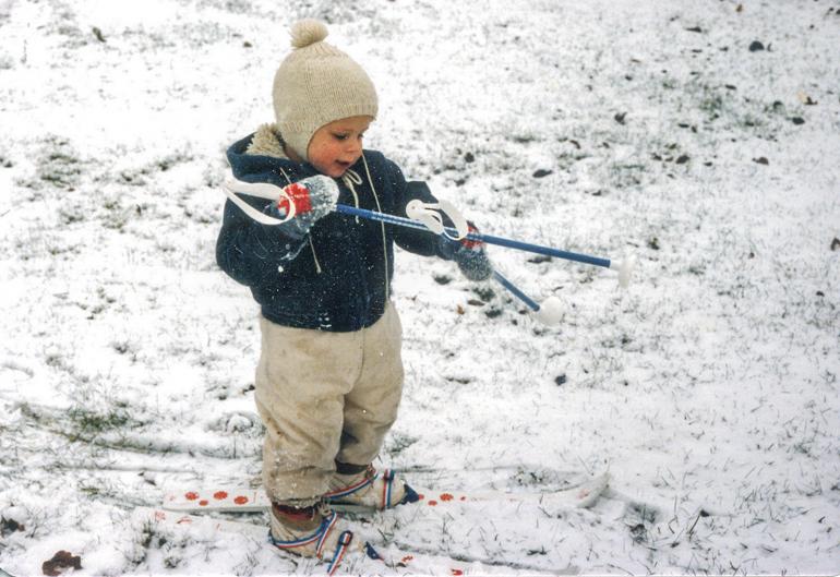 Andy newell kid skiing