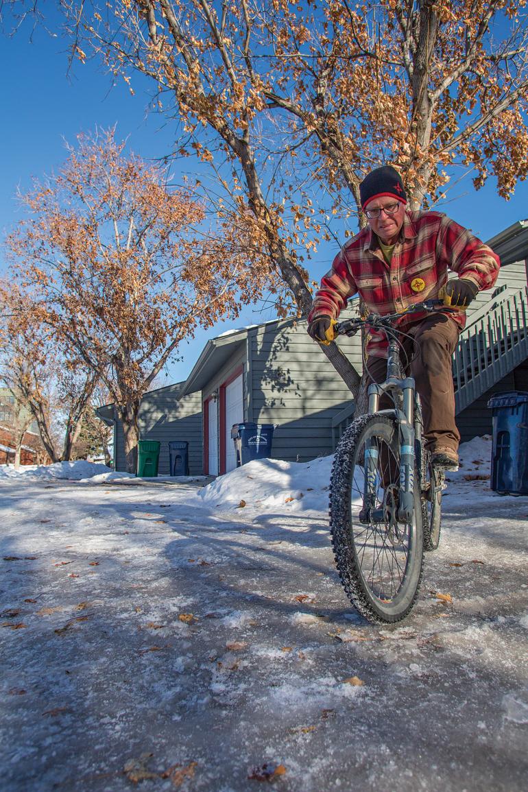 winter biking
