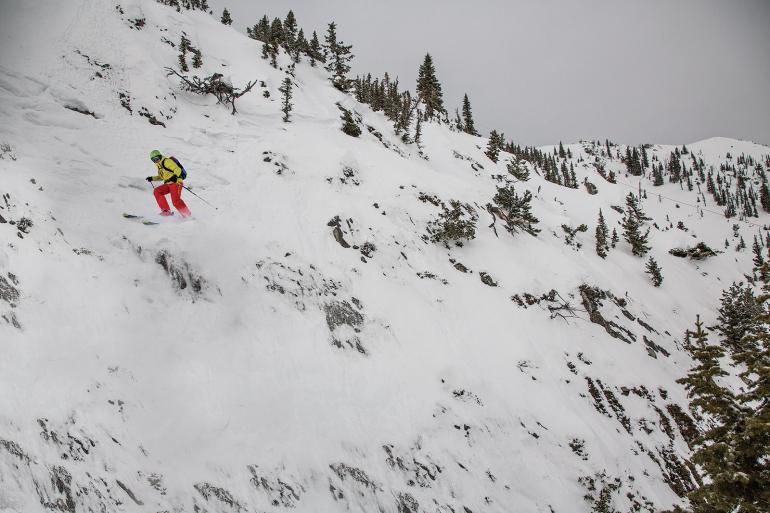 Bridger Bowl cliffed out