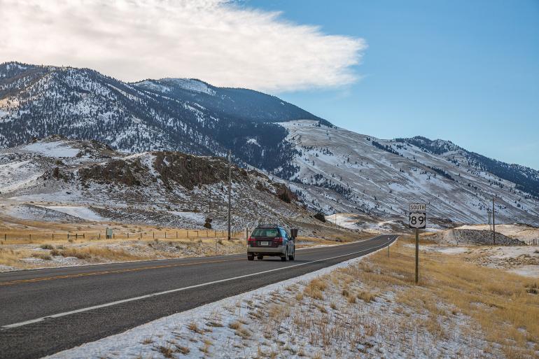 Highway 89 road driving