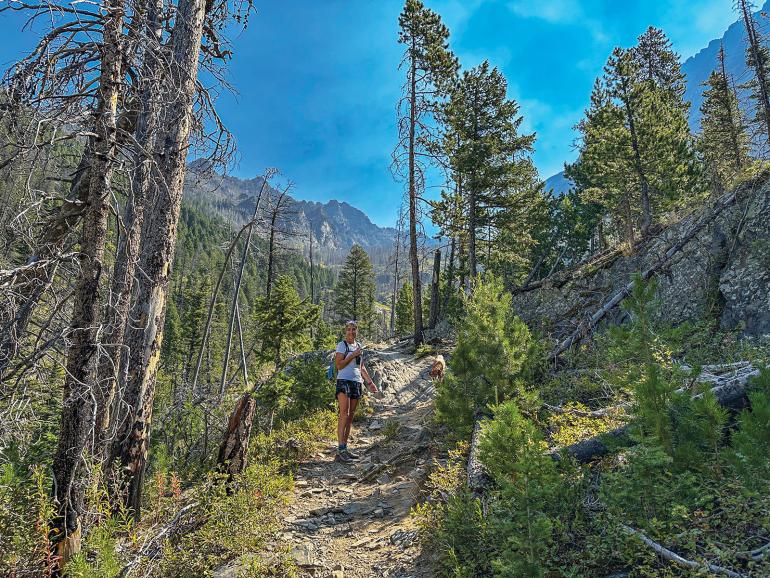 marne hayes hiking in mountins