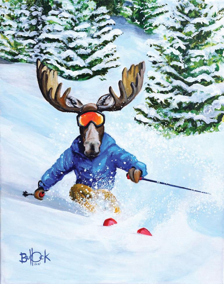 moose skiing