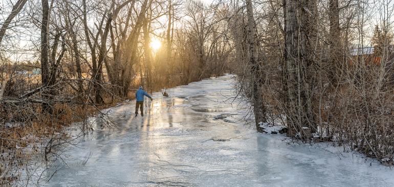 Hyalite creek skating