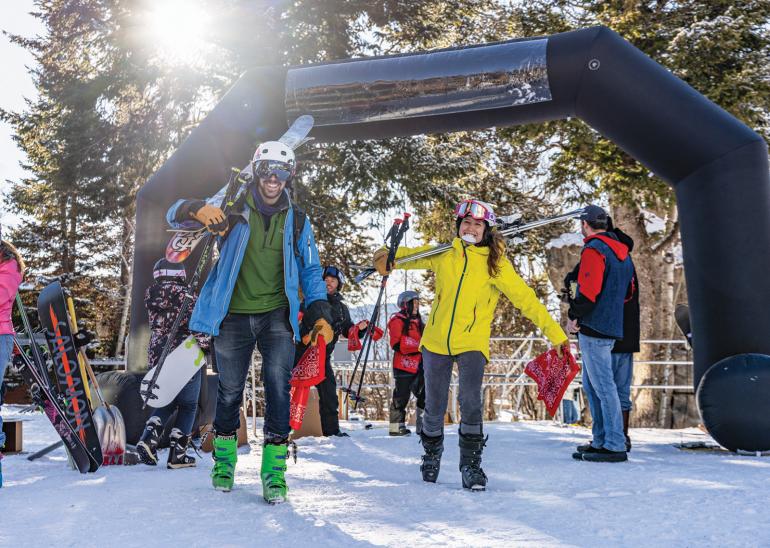 ski in jeans jackson hole