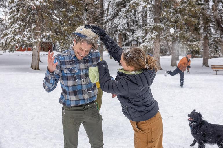 snowball fight