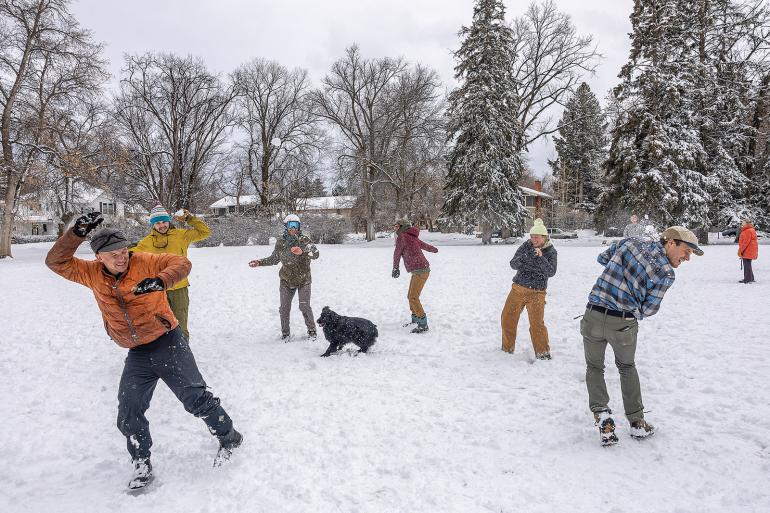 snowball fight