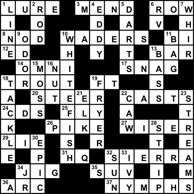 Cast 2021 crossword solution