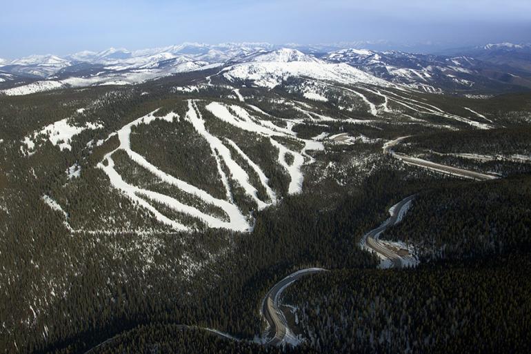 Aerial view of Lost Trail