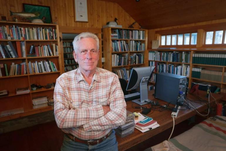 Thomas McGuane in his office