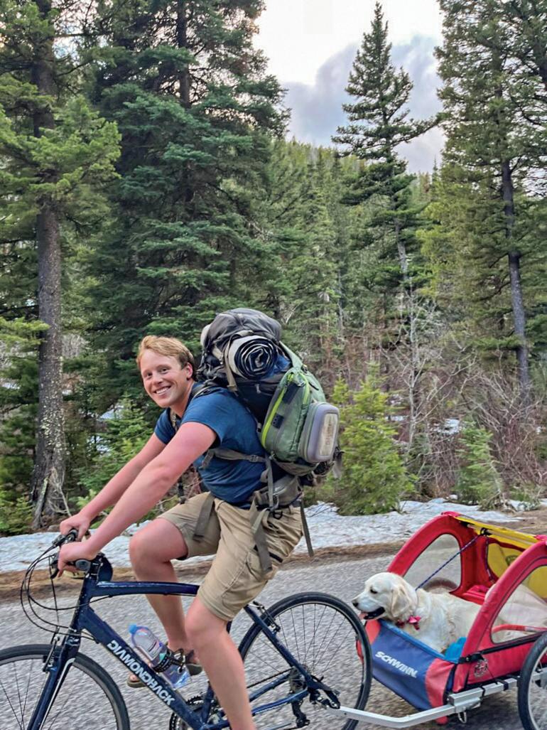 biking with trailer