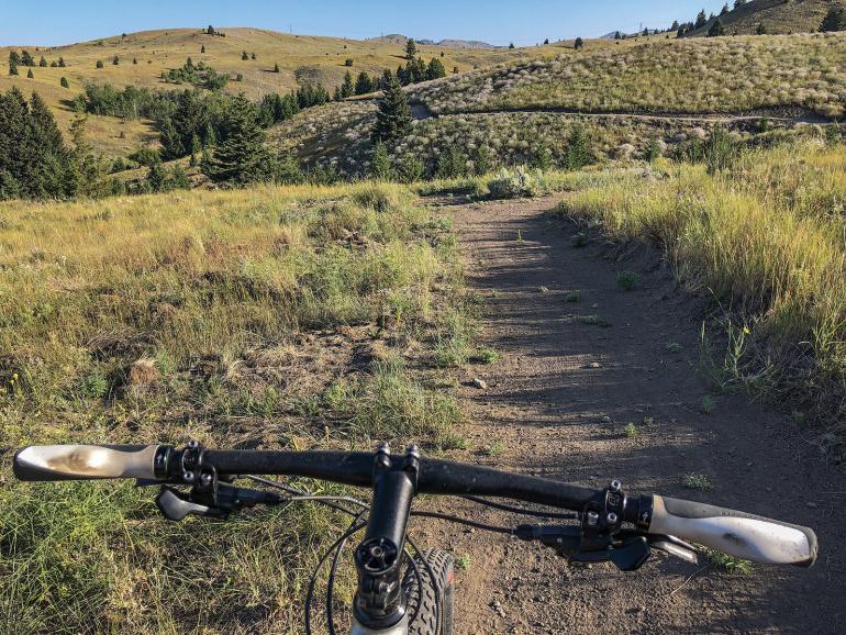 Biking butte open space