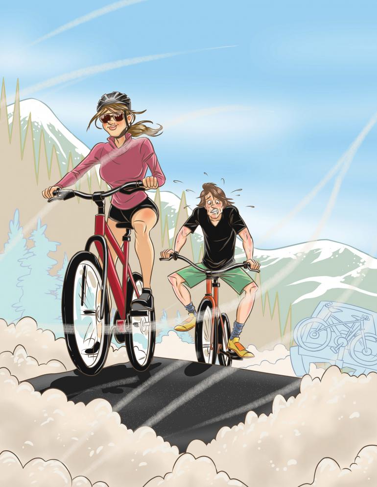 biking hyalite