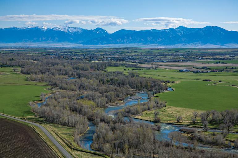 gallatin valley aerial