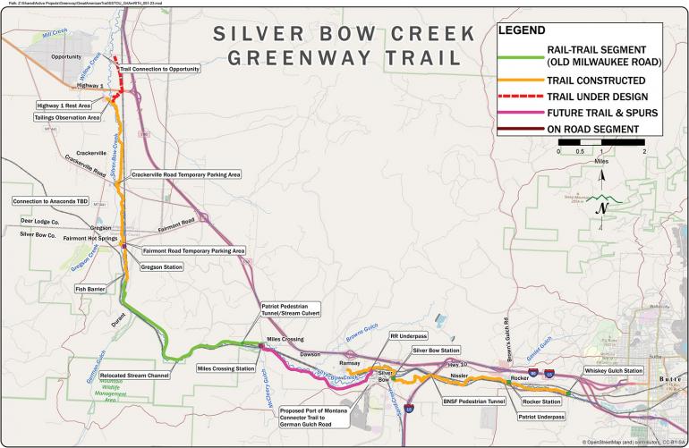 Greenway trail map butte