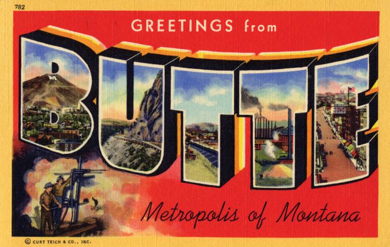 butte postcard