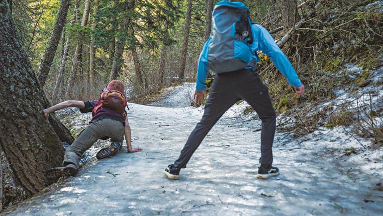 bear canyon hiking ice