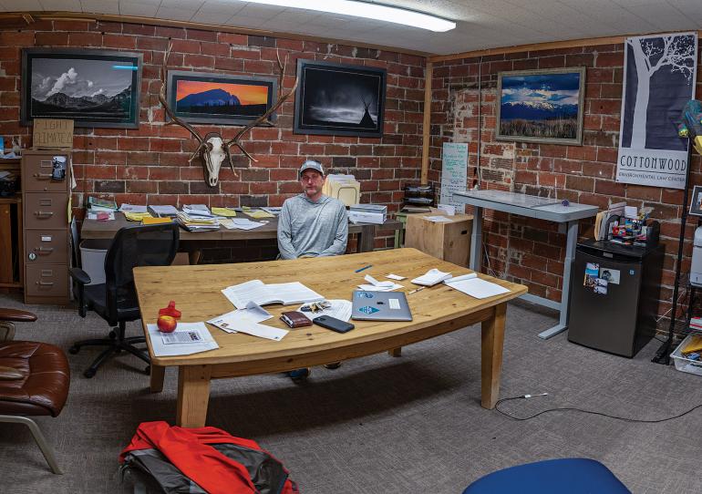 John Meyer at desk