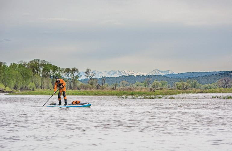 paddleboarding Yellowstone