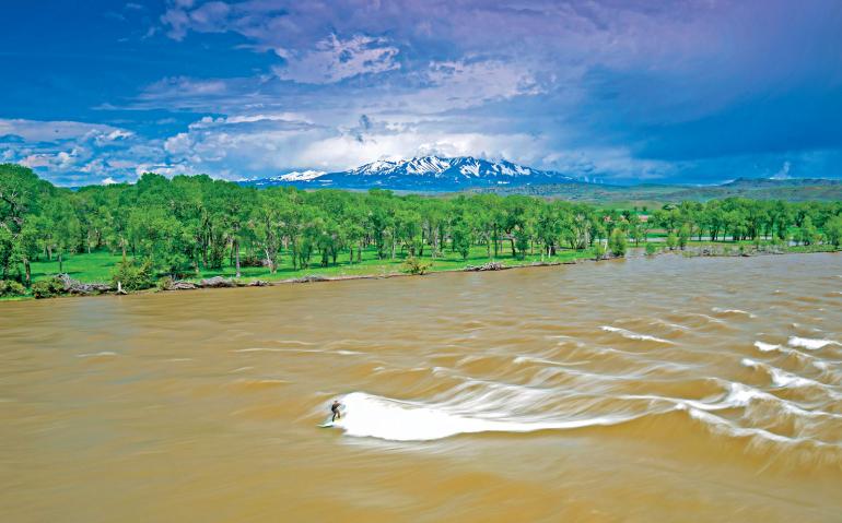 yellowstone river surfing