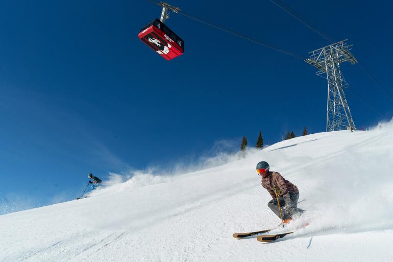 spring skiing at Jackson Hole