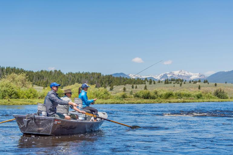 Fly fishing on the Big Hole River