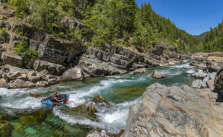 Spruce Park rapid on the Middle Fork of the Flathead River