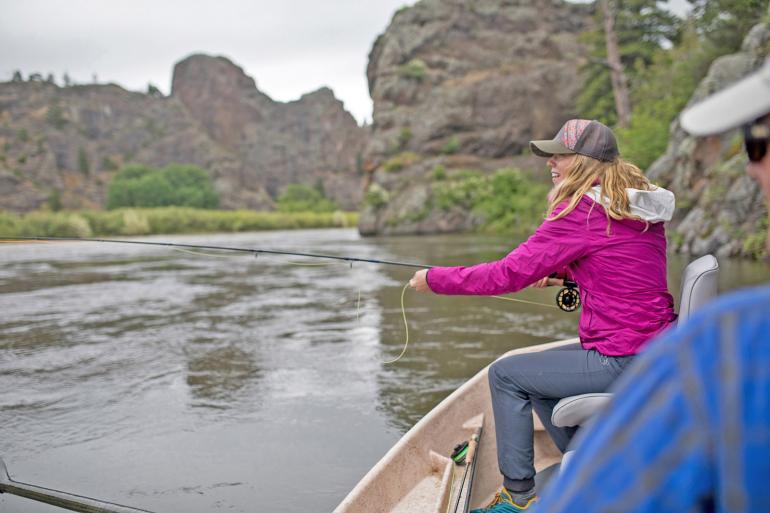 Fly fishing with BOW