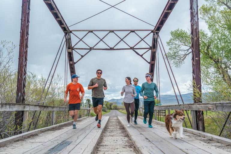 Running at the Jefferson river