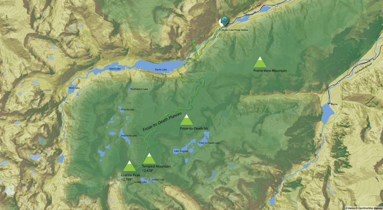 Granite Peak map