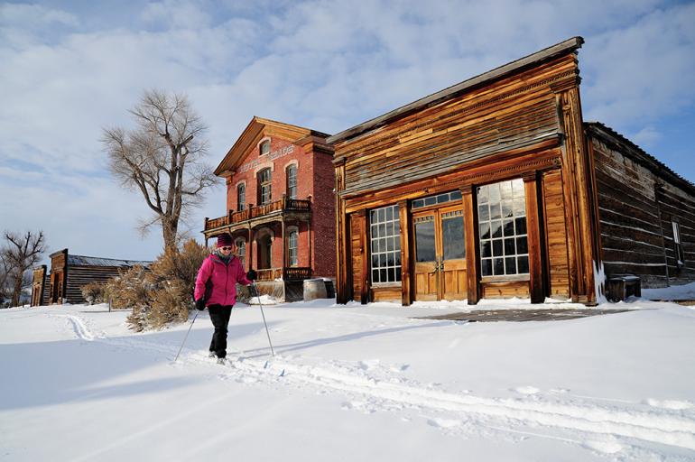 cross country skiing, Bannack state park