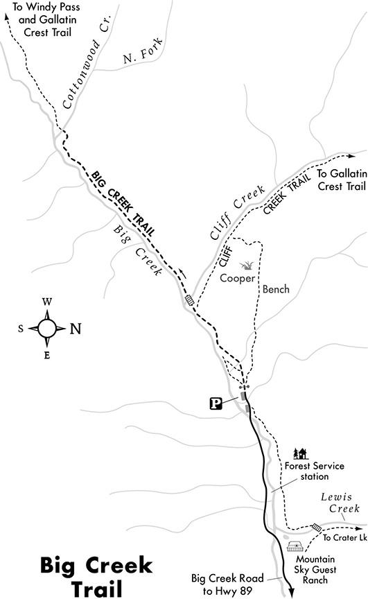 Big Creek trail map
