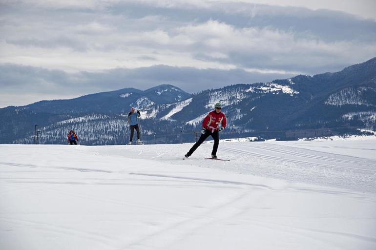 cross country skiing, Montana, Bozeman, Lindley park, 