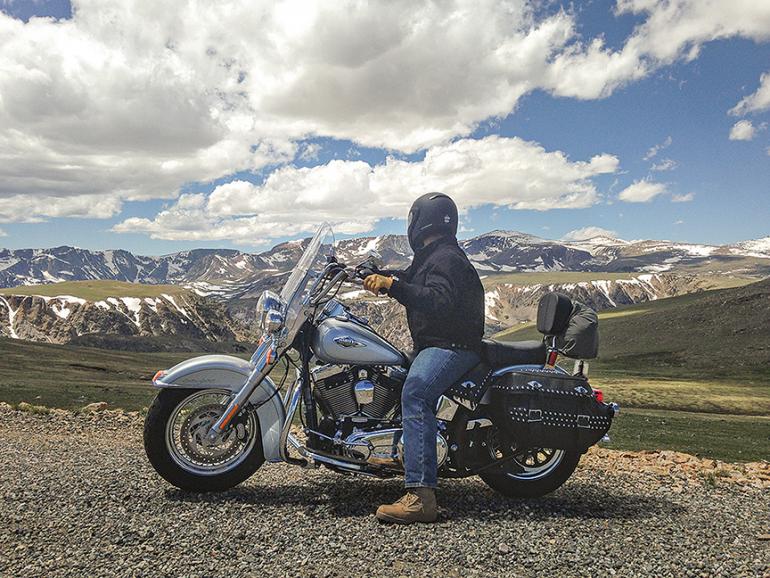 Harley Biker, Motorcycle, Outdoors