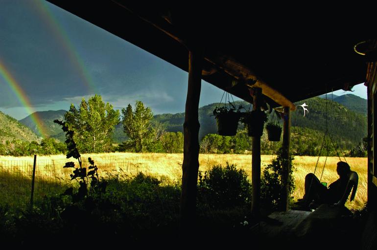 Montana Sunset, Bozeman Summers, Porch-sitting