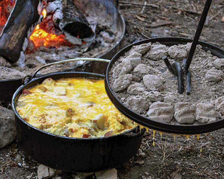 dutch oven cooking campfire cast iron