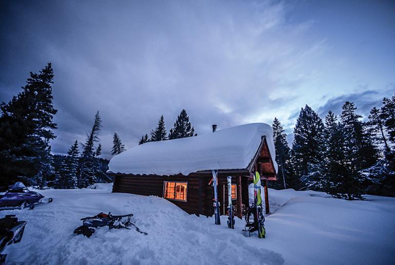 Mountain cabin, cabins, winter cabins
