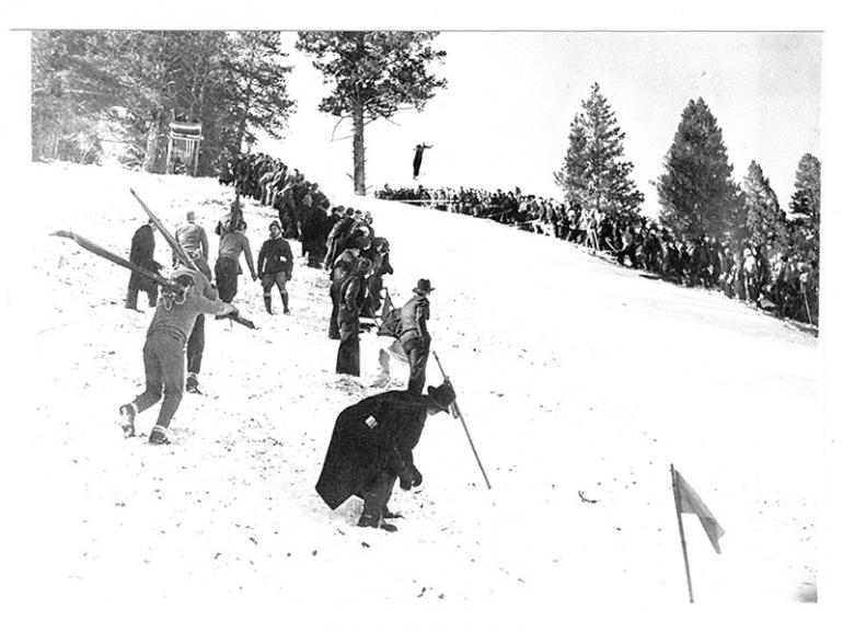 historic, ski, skiing, photo