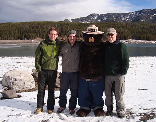 The gang in Yellowstone