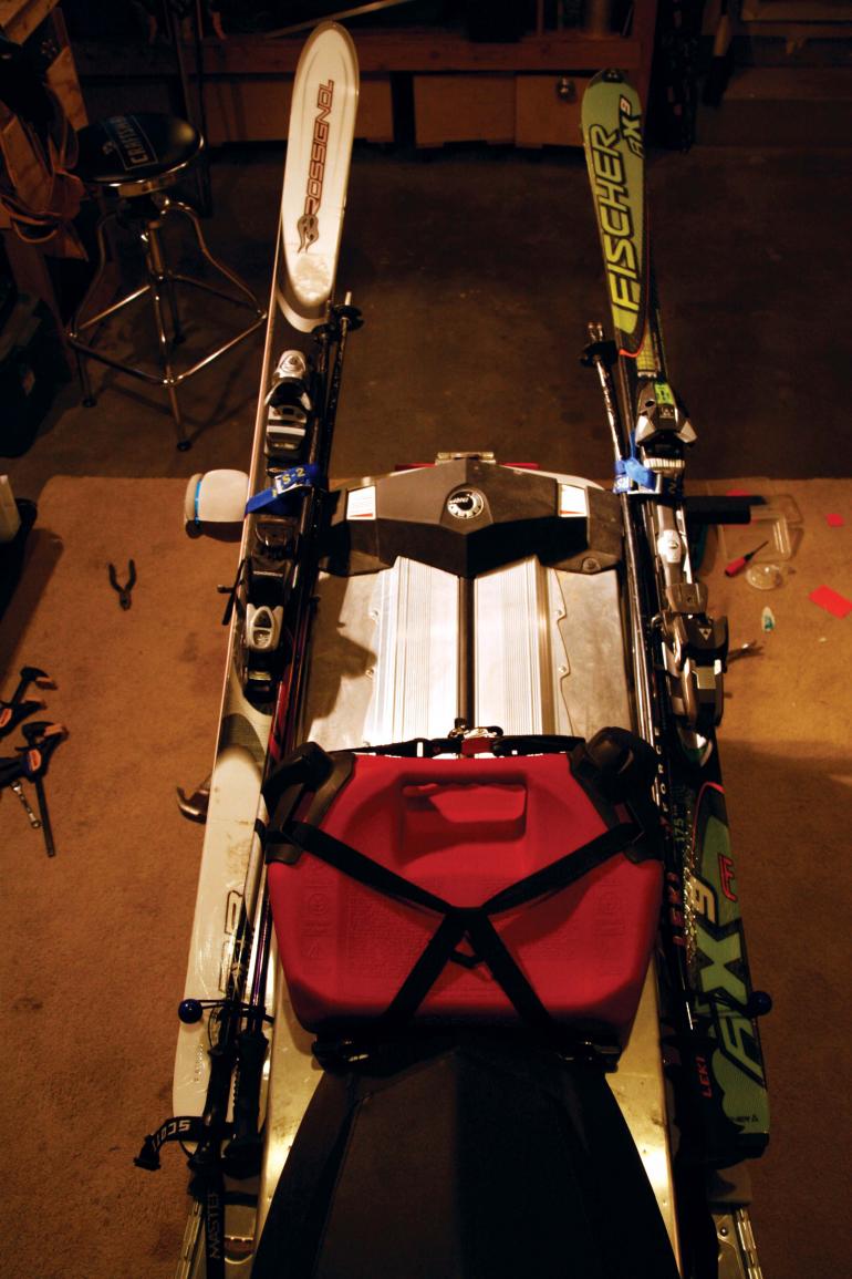 ski rack, snowmobile rack