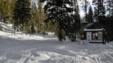 winter, hiking, moser creek, trails