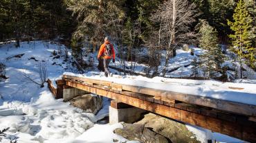 hiking, trails, winter, gallatin canyon
